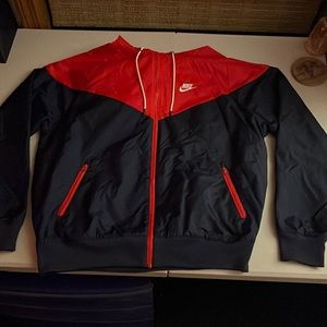 Nike men’s red&navy blue windbreaker